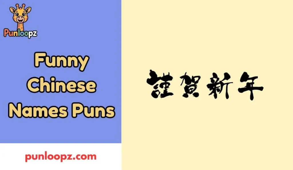 Funny Chinese Names Puns