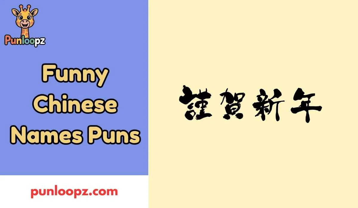 Funny Chinese Names Puns